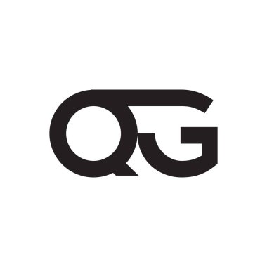 qg ilk harf vektör logosu