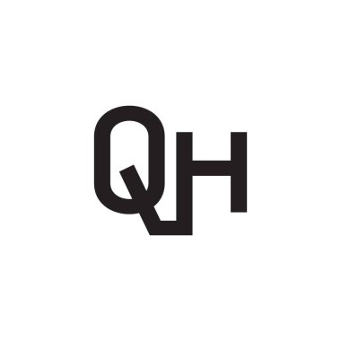 qh ilk harf vektör logosu