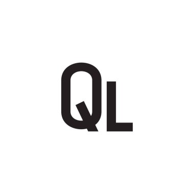 ql ilk harf vektör logosu