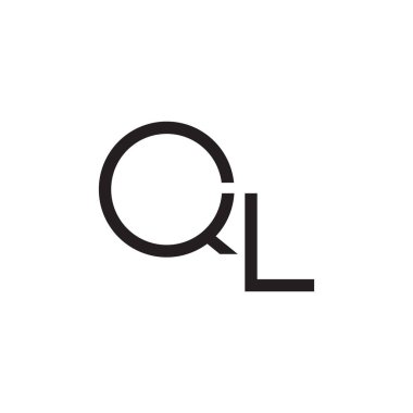 ql ilk harf vektör logosu