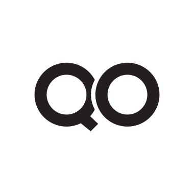 qo ilk harf vektör logosu