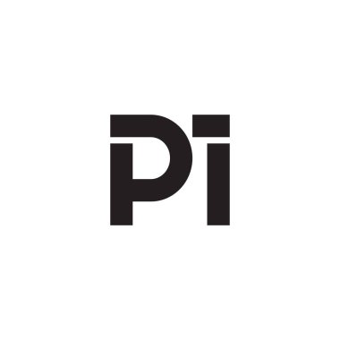 Pi ilk harf vektör logosu