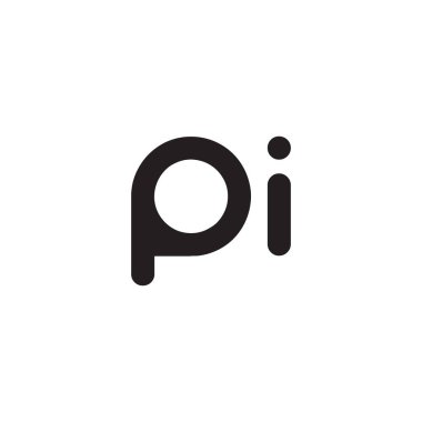 Pi ilk harf vektör logosu
