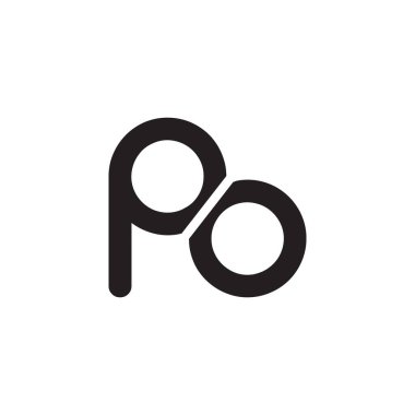 Po ilk harf vektör logosu