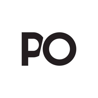 Po ilk harf vektör logosu