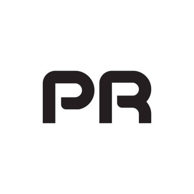 pr ilk harf vektör logosu