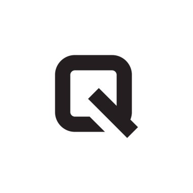 q ilk harf vektör logosu