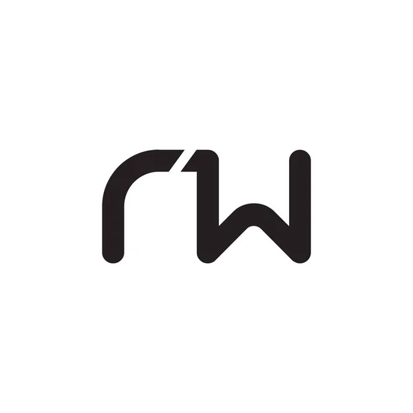 Rw初始字母向量标志 — 图库矢量图片