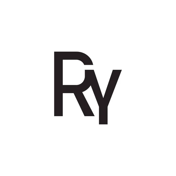 Ry初始字母向量标志 — 图库矢量图片