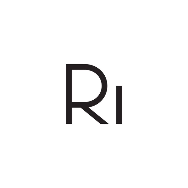Ri初始字母向量标志 — 图库矢量图片