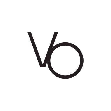 vo ilk harf vektör logosu