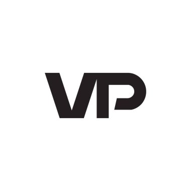 Vp ilk harf vektör logosu