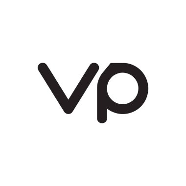 Vp ilk harf vektör logosu