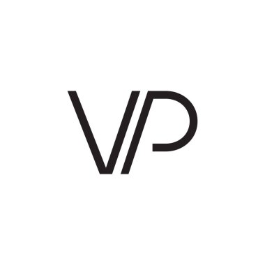 Vp ilk harf vektör logosu