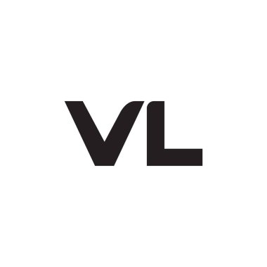 vl ilk harf vektör logosu