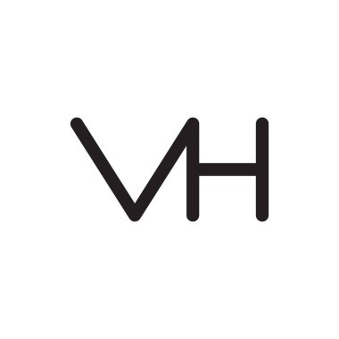 vh ilk harf vektör logosu
