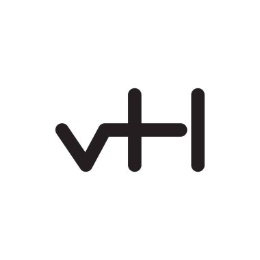 vh ilk harf vektör logosu