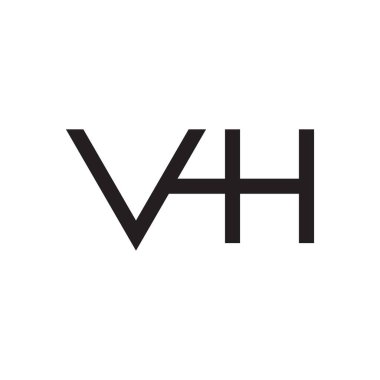 vh ilk harf vektör logosu