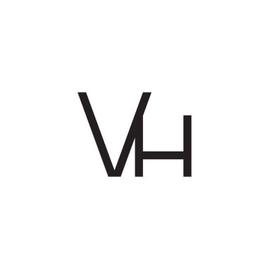 vh ilk harf vektör logosu