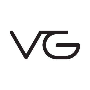 vg ilk harf vektör logosu