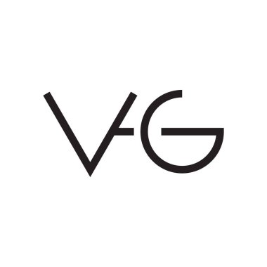 vg ilk harf vektör logosu