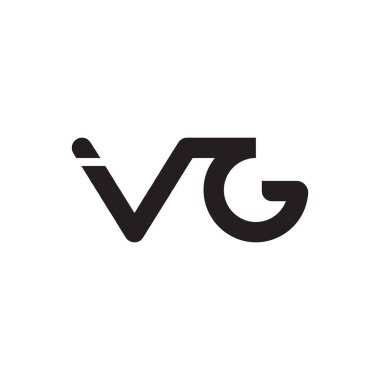 vg ilk harf vektör logosu