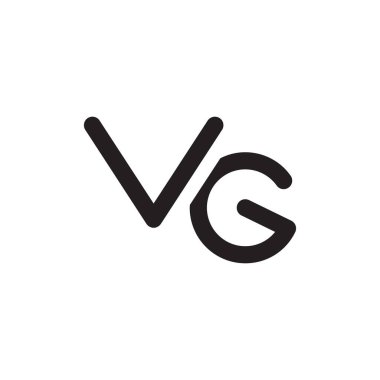 vg ilk harf vektör logosu