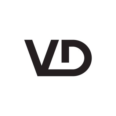 vd ilk harf vektör logosu
