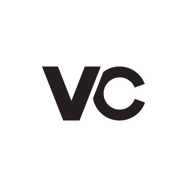 vc ilk harf vektör logosu