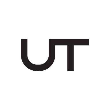 ut ilk harf vektör logosu