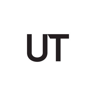 ut ilk harf vektör logosu