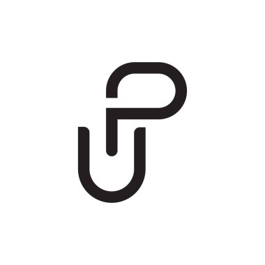 ilk harf vektör logosunu yükselt