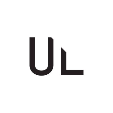 ul ilk harf vektör logosu