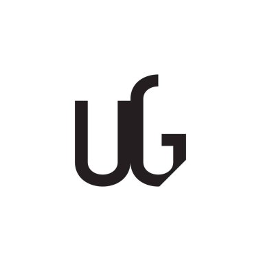ug ilk harf vektör logosu