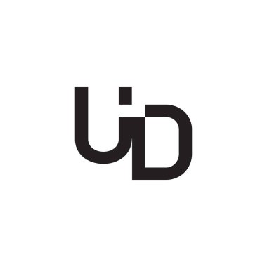 ud ilk harf vektör logosu
