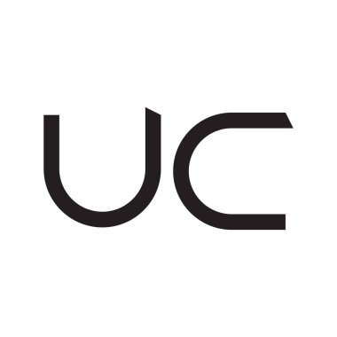 uc ilk harf vektör logosu