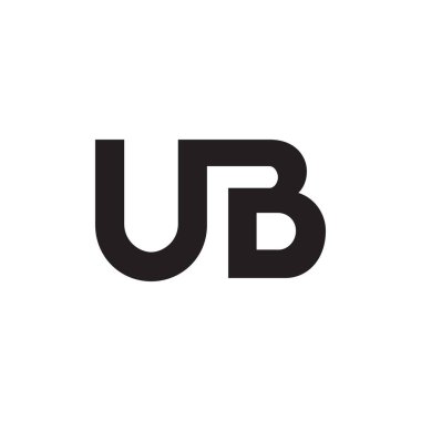 ub ilk harf vektör logosu