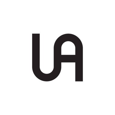 ua ilk harf vektör logosu