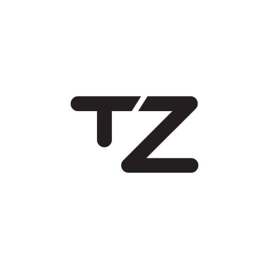 tz ilk harf vektör logosu