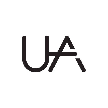 ua ilk harf vektör logosu