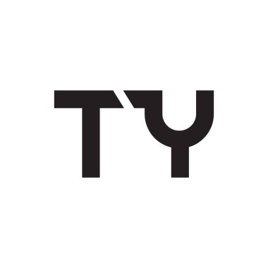 ty ilk harf vektör logosu