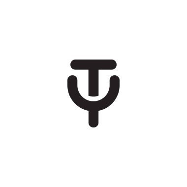 ty ilk harf vektör logosu
