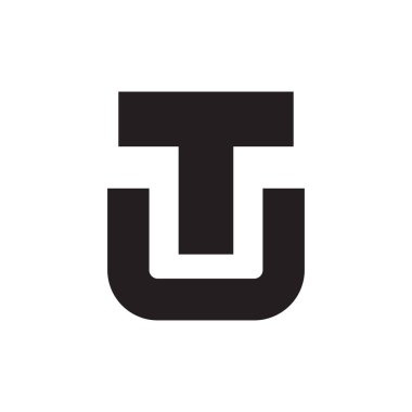 tu ilk harf vektör logosu