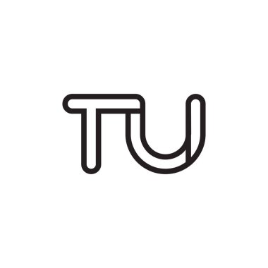 tu ilk harf vektör logosu