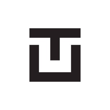 tu ilk harf vektör logosu