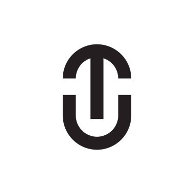 tu ilk harf vektör logosu