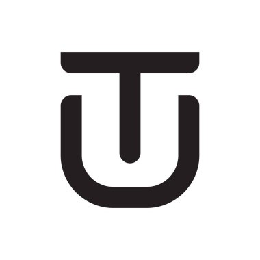 tu ilk harf vektör logosu