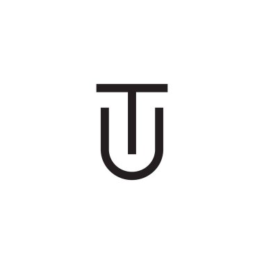 tu ilk harf vektör logosu