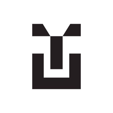 tu ilk harf vektör logosu