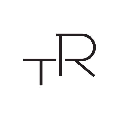 tr ilk harf vektör logosu